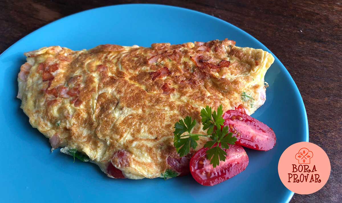 Omelete de perú e legumes - Receita Petitchef