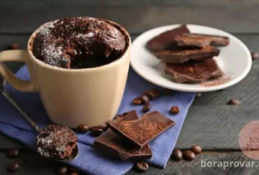 receita de Bolo de Caneca de Chocolate Fofinho e Cremoso