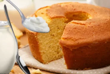 receita de Bolo de Iogurte Natural Com Aveia Fit