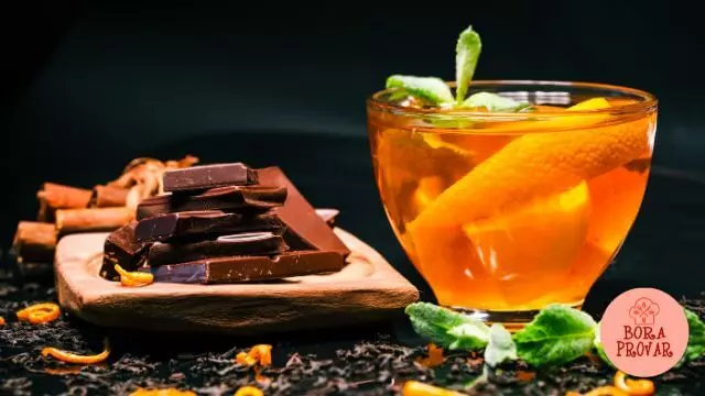 chá de laranja amarga e especiarias