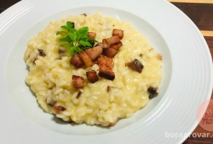 receita de Risoto à Carbonara