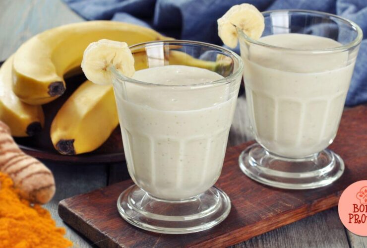 Smoothie de cúrcuma e banana