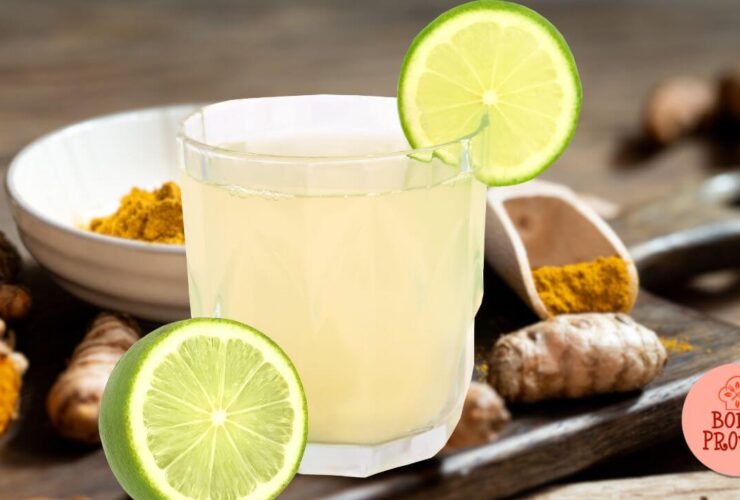 Suco de cúrcuma e limão