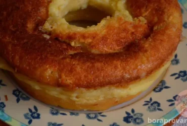 Receita de Bolo de Fubá Cremoso Light com Requeijão