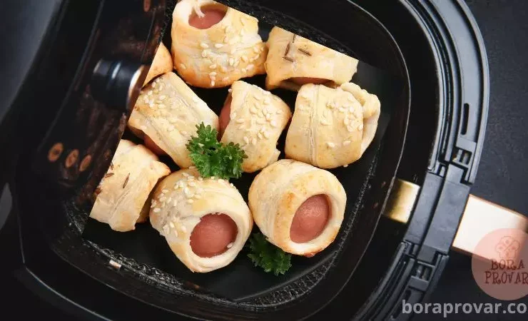 Receita de Enroladinho de Salsicha na Airfryer