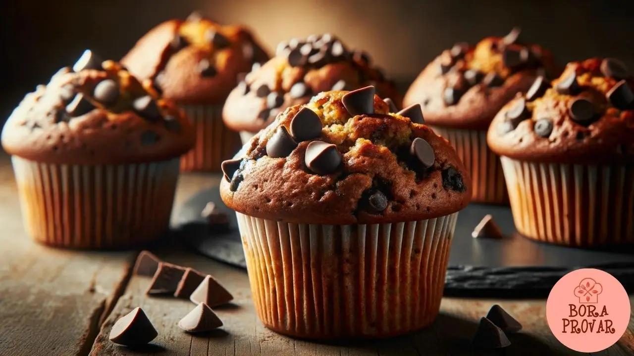 Muffins de Abobrinha e Chocolate