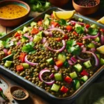 Salada de Lentilha com Molho de Mostarda e Mel