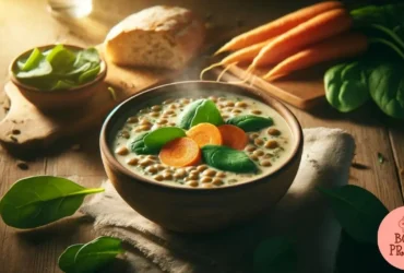 Creme de Lentilha com Cenoura e Espinafre