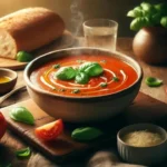 Sopa de Tomate e Manjericão
