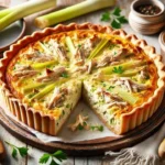 Quiche de Frango e Alho Poró