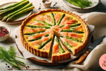 Quiche de Salmão Defumado e Aspargos