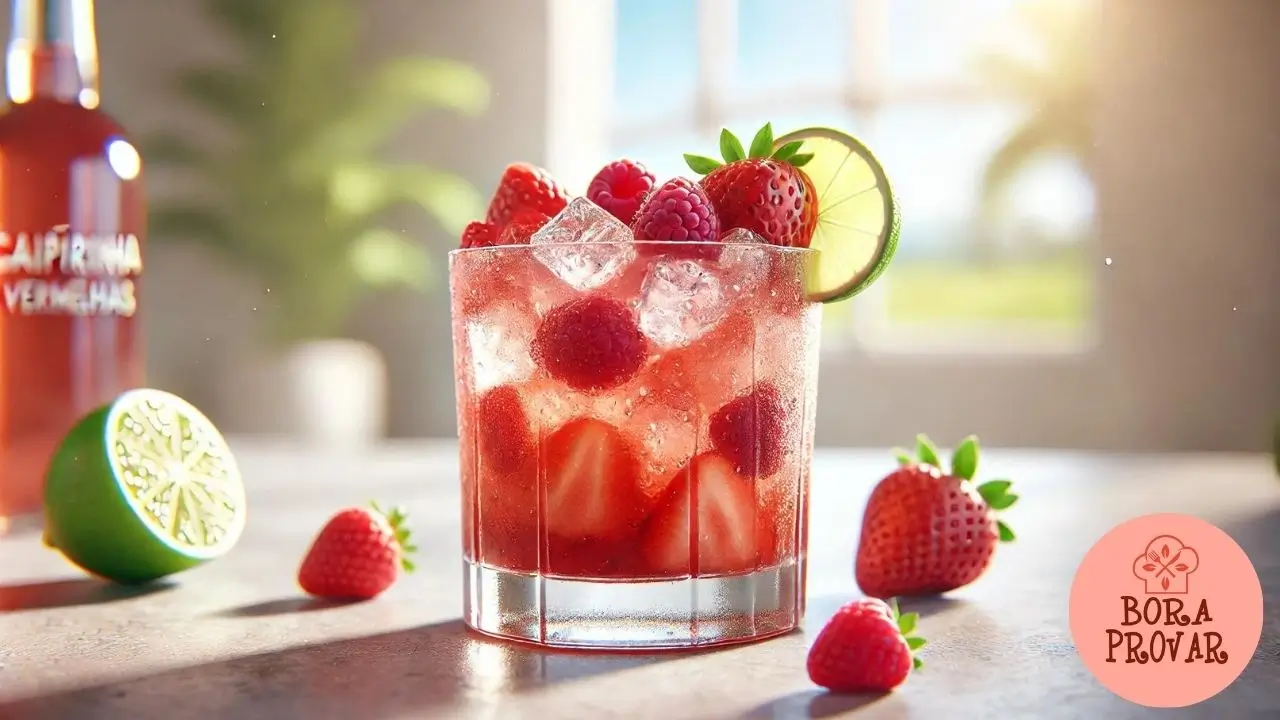 Caipirinha de Frutas Vermelhas