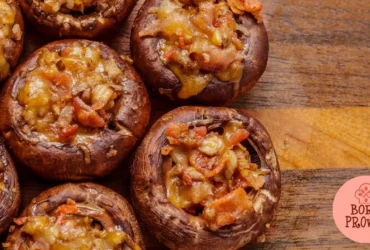 Cogumelos Recheados com Bacon e Queijo