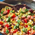 Creme de Milho Cajun - Maque Choux with Sausage