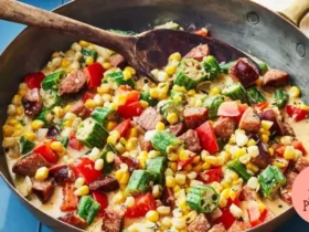 Creme de Milho Cajun - Maque Choux with Sausage