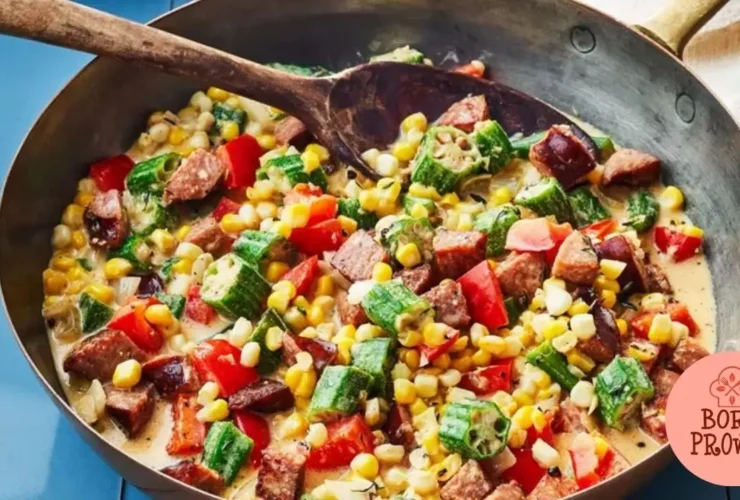 Creme de Milho Cajun - Maque Choux with Sausage