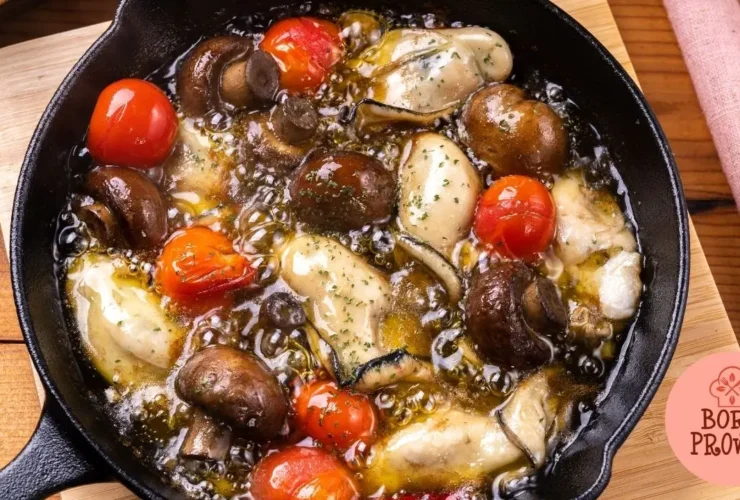 Ostras com Cogumelos à Mediterrânea