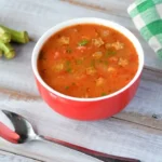 Sopa de Milho com Frango e Quiabo