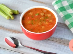 Sopa de Milho com Frango e Quiabo