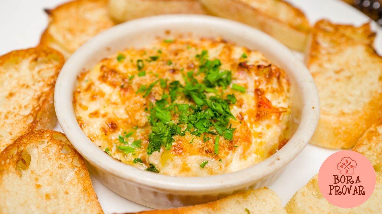 Patê de Caranguejo Gratinado