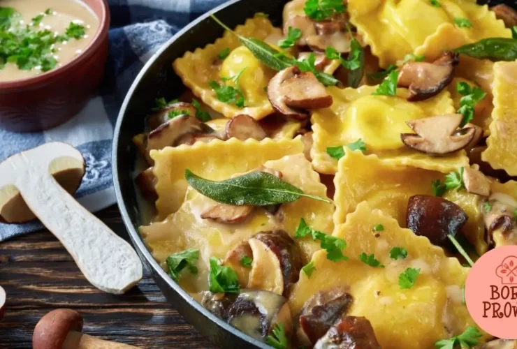 Ravioli de Cogumelos com Manteiga de Sálvia