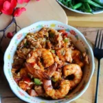 Arroz de Camarão com Coco ao Estilo Caribeño