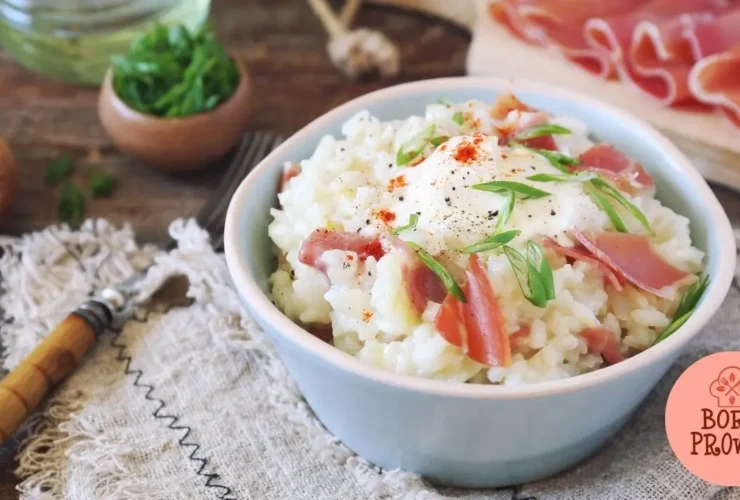 Risoto de Gorgonzola com Crisps de Parma