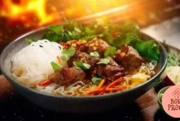 Bún Chả – Carne de Porco Grelhada com Macarrão de Arroz