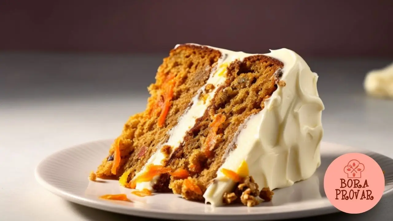 Bolo de Cenoura Americano com Creme de Manteiga