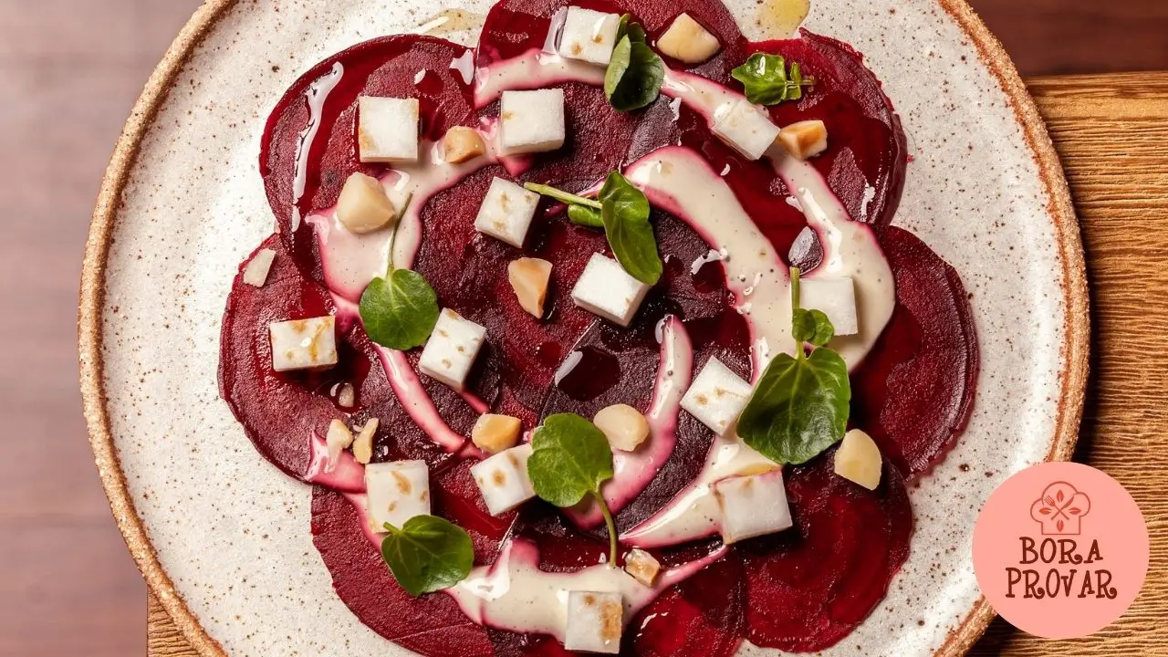 Carpaccio de Beterraba Assada