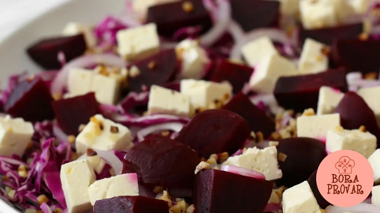 Salada de Beterraba com Queijo Feta