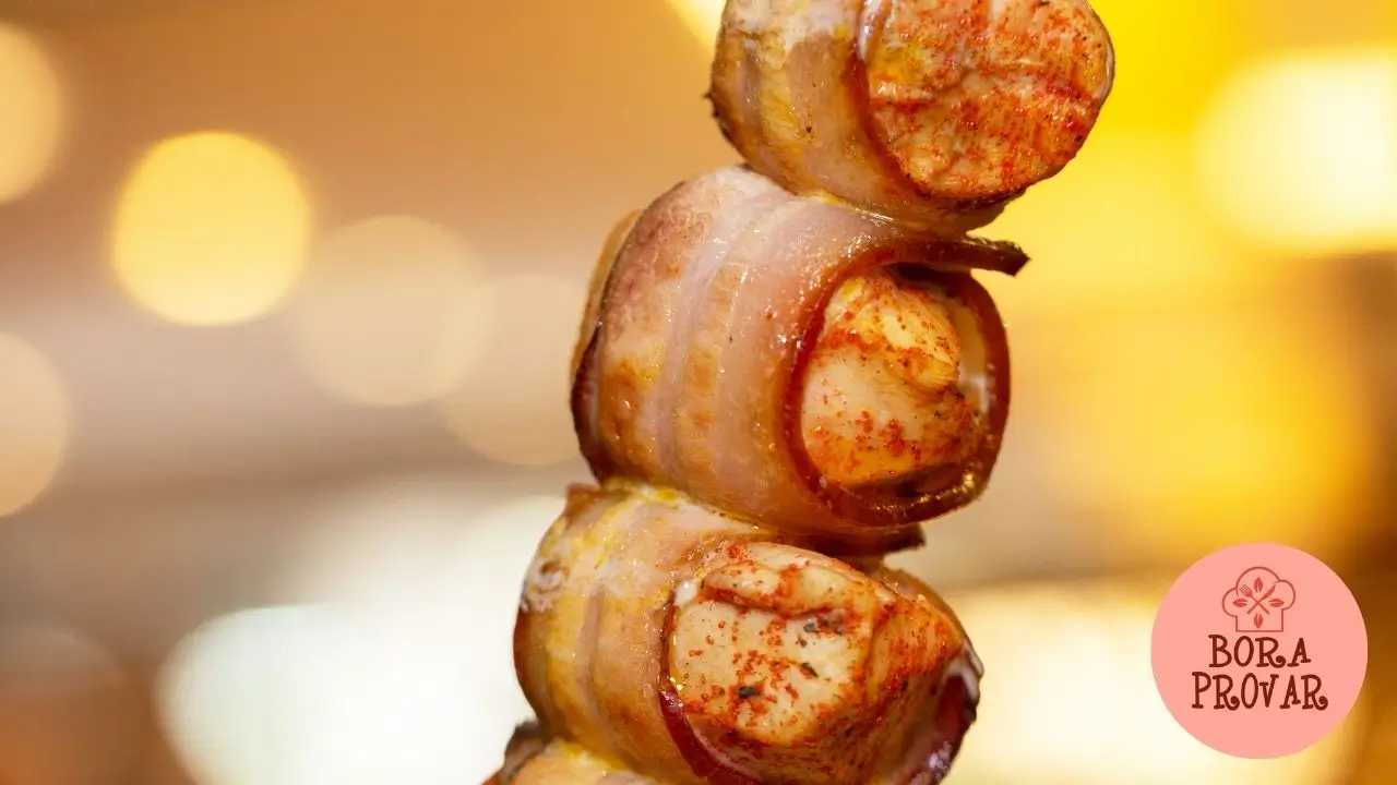 Filé de Porco Assado com Bacon