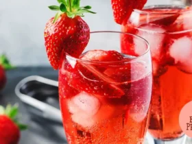 Clericot natalino com frutas vermelhas e espumante
