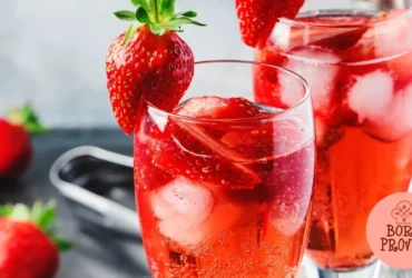 Clericot natalino com frutas vermelhas e espumante