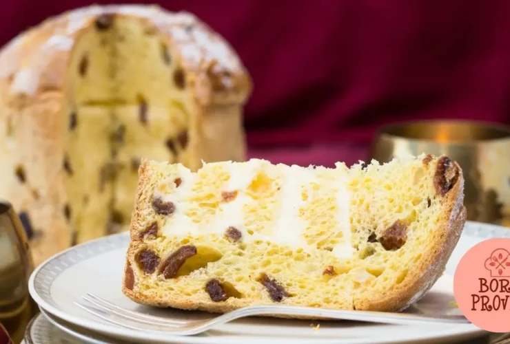 Panetone recheado com sorvete