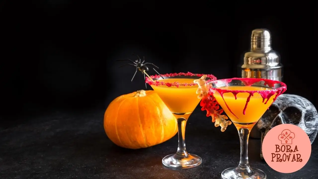 Drink de Laranja de Halloween (sem álcool)