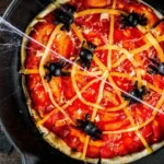 Pizza de Teia de Aranha de Halloween