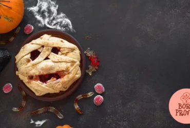 Torta de Múmia de Frutas Vermelhas de Halloween