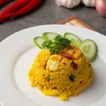 Arroz Frito de Camarão e Abacaxi