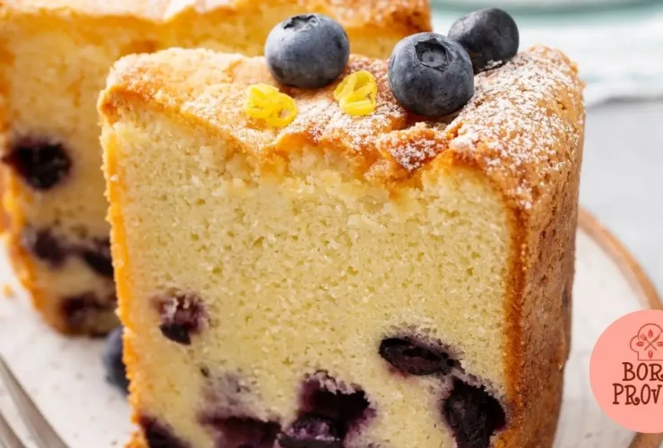 Bolo de Limão Siciliano e Mirtilo