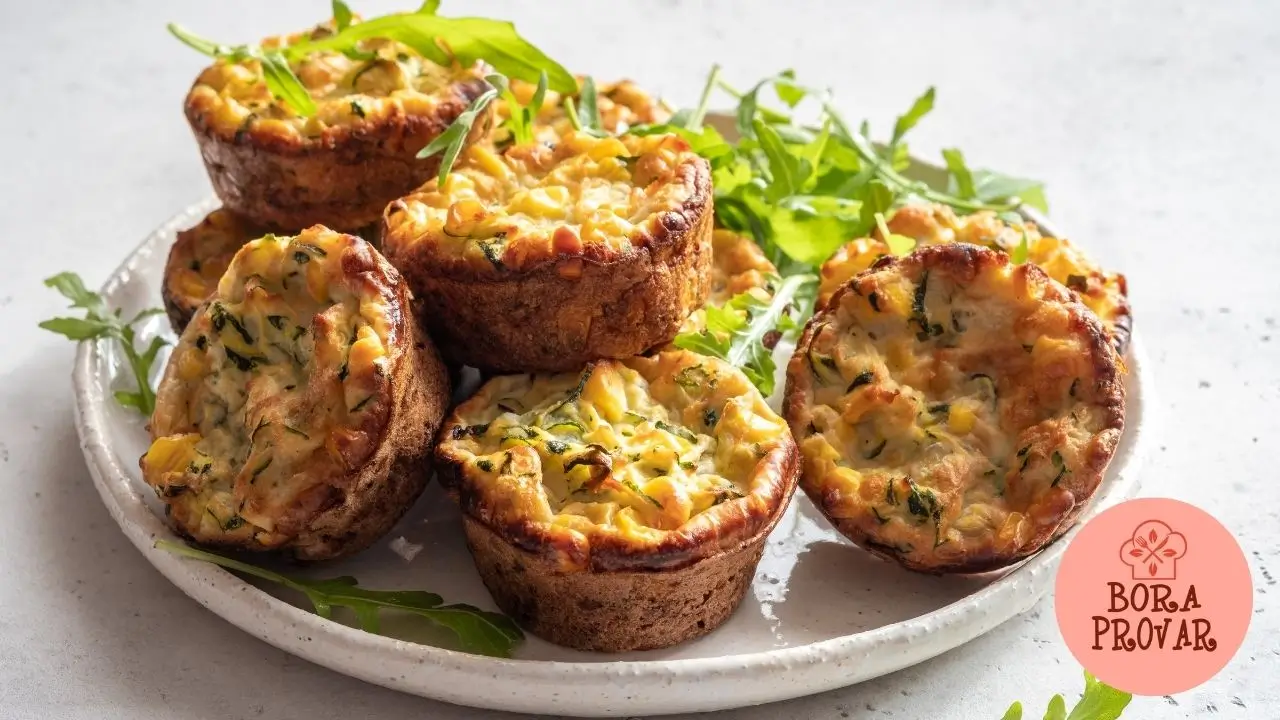 Muffins de Abobrinha e Milho