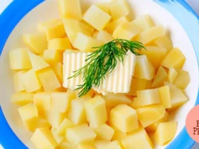 Batata Cozida no Vapor em Cubinhos