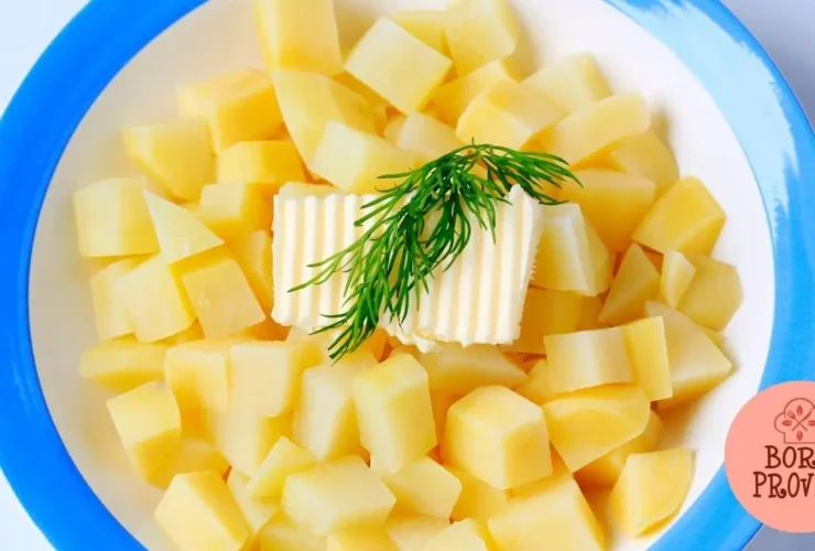 Batata Cozida no Vapor em Cubinhos