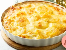 Gratinado de Batata com Molho Branco
