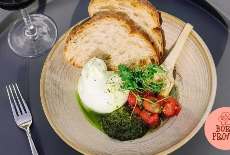 Burrata com Pesto de Pistache
