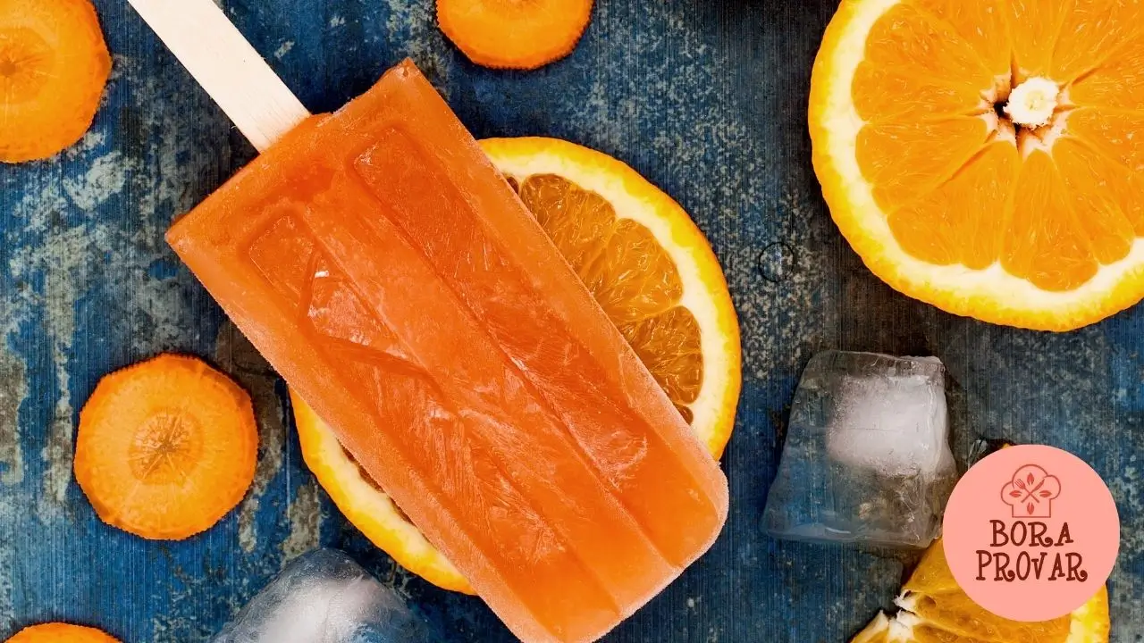 Picolé de Laranja e Cenoura