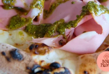 Pizza de Mortadela, Stracciatella e Pistache