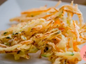 Tempura de Cenoura em Fios