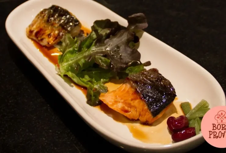 Salmão Grelhado com Crosta de Alga Nori