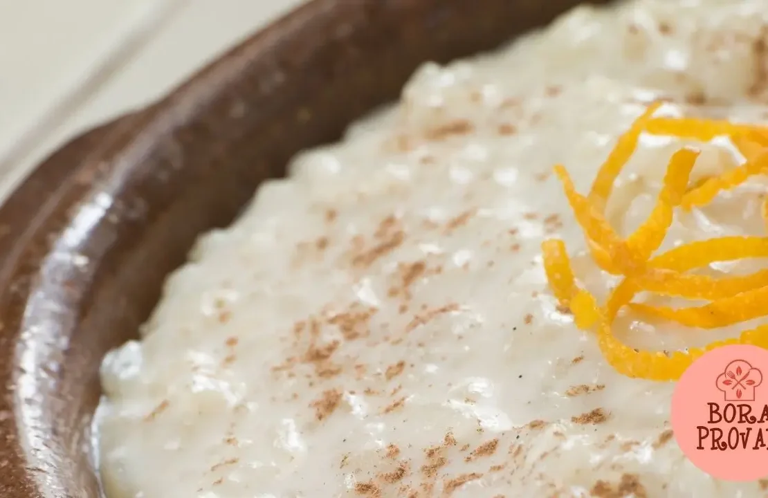 Arroz Doce Brûlée com Raspas de Laranja